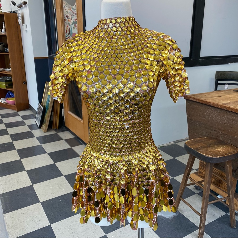 Born In Stockholm Melanie Metallic Party Dress